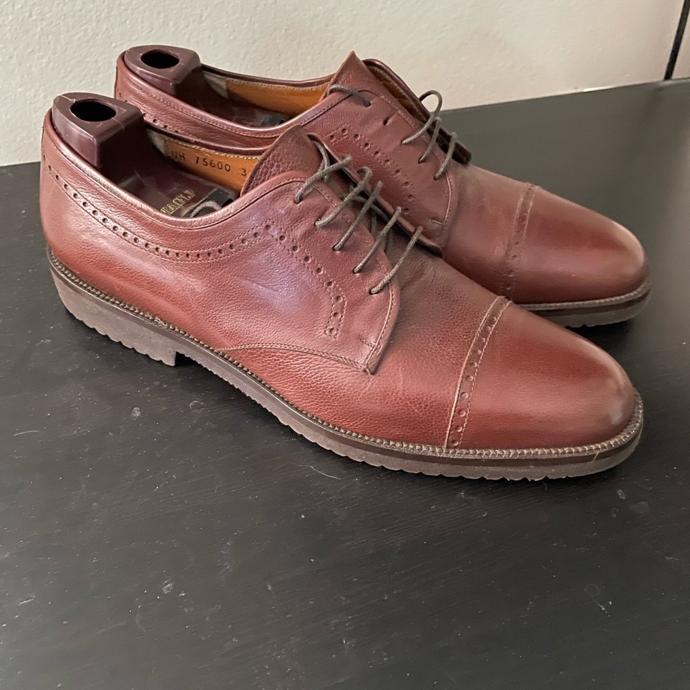 Salvatore Ferragamo Men's Rich Brown Oxfords